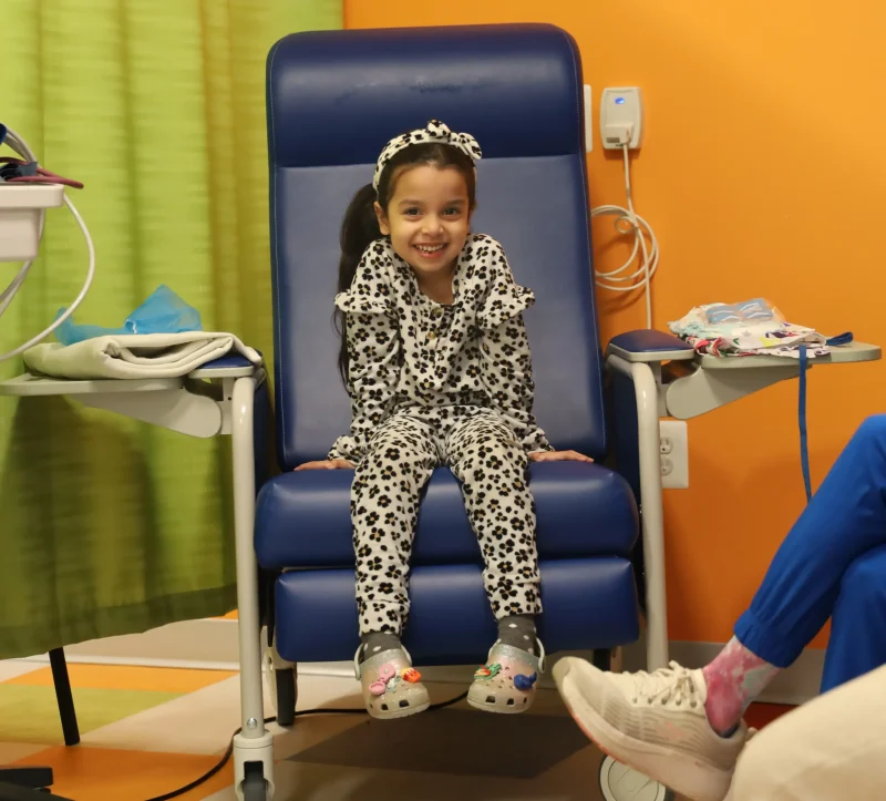 Young girl smiling before dental sedation procedure at Germantown Pediatric Dental Center